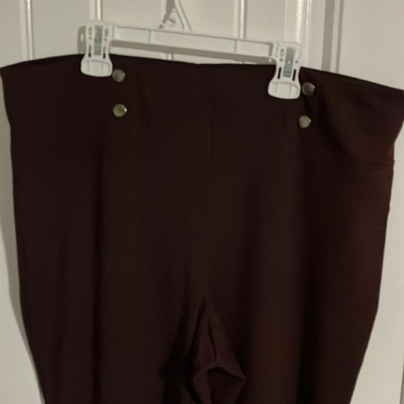 CLEO LEGGINGS Snaps Checks Red Black BNOT Sz XL - Picture 2 of 7